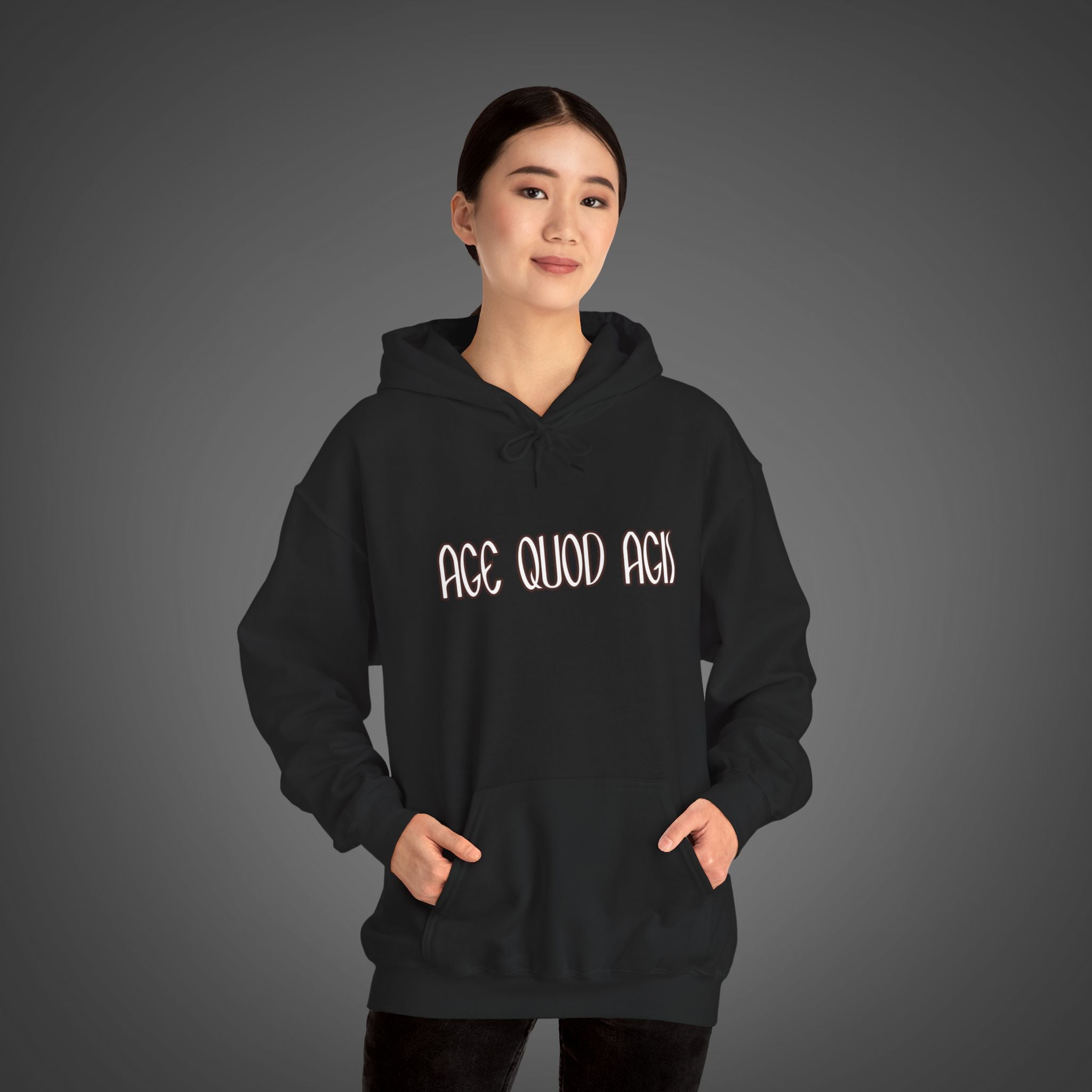 Women's "Age quod agis" - " Do what you are doing"(be present)" Hoodie