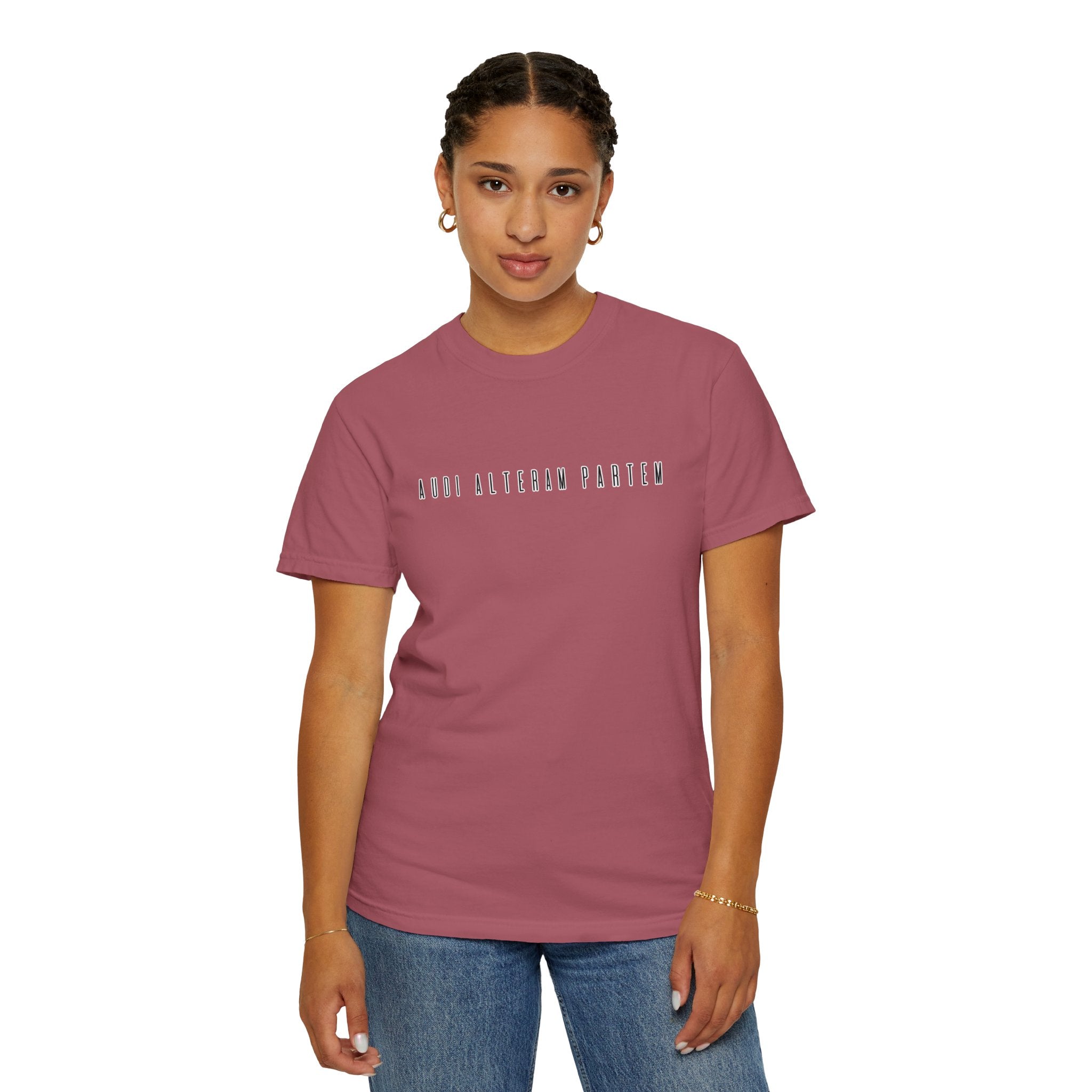 Women's "Audi alteram partem" - "Hear the other side" T-shirt