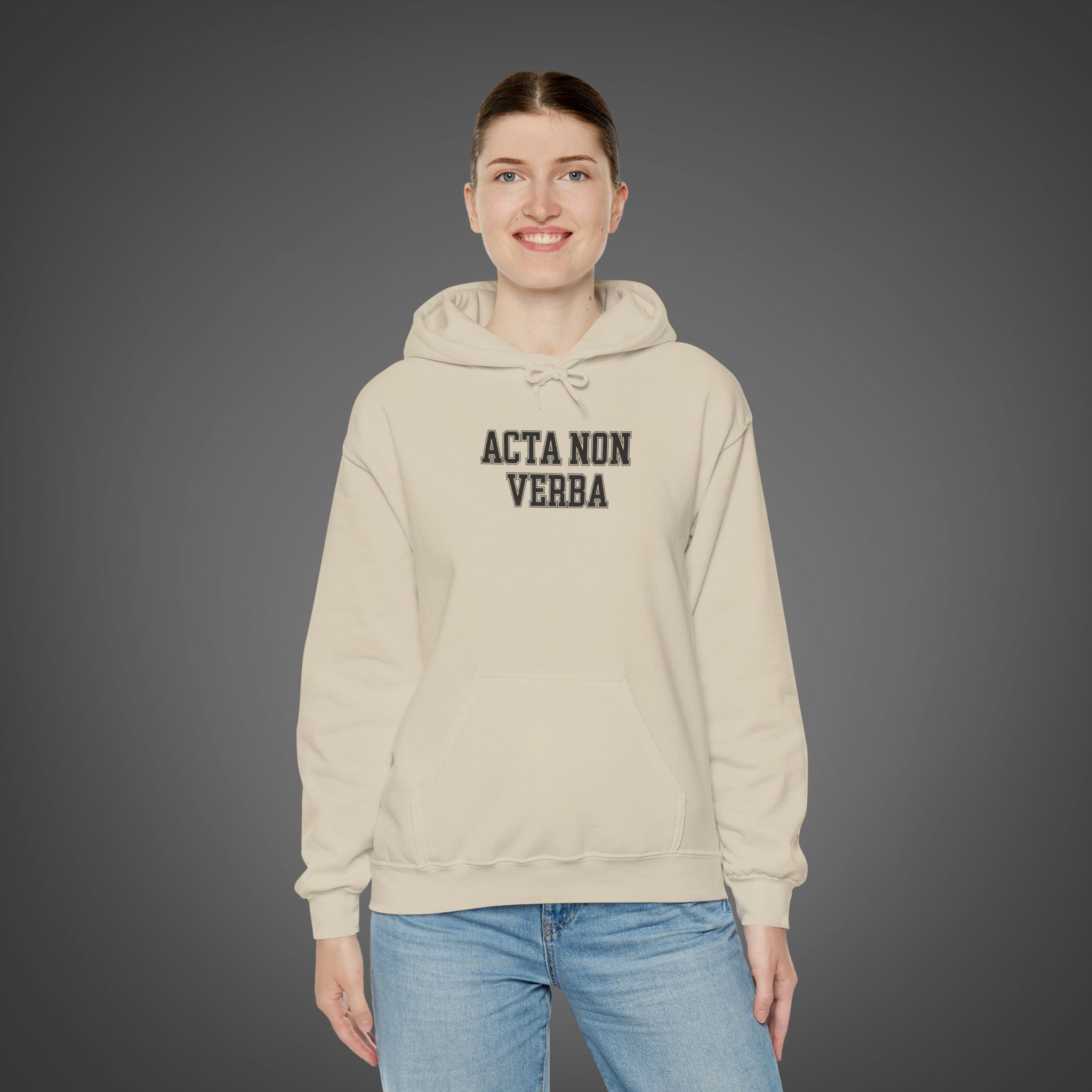 Women's "Acta non verba" - "Deeds, not words"  Hoodie