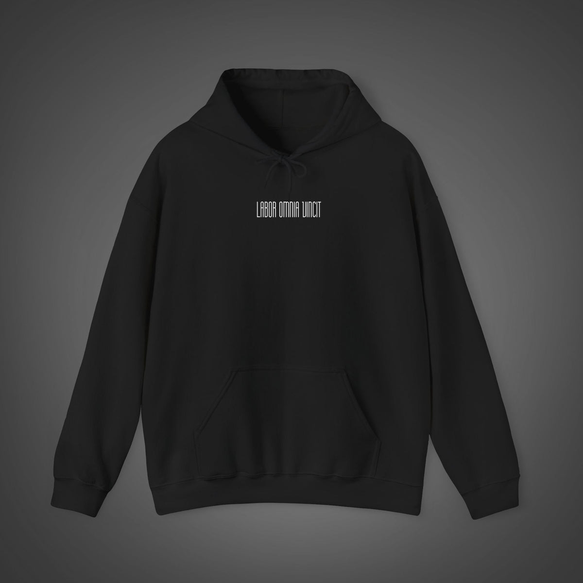 Men 's  "Labor Omnia Vincit " - "Work conquers all" Hoodie
