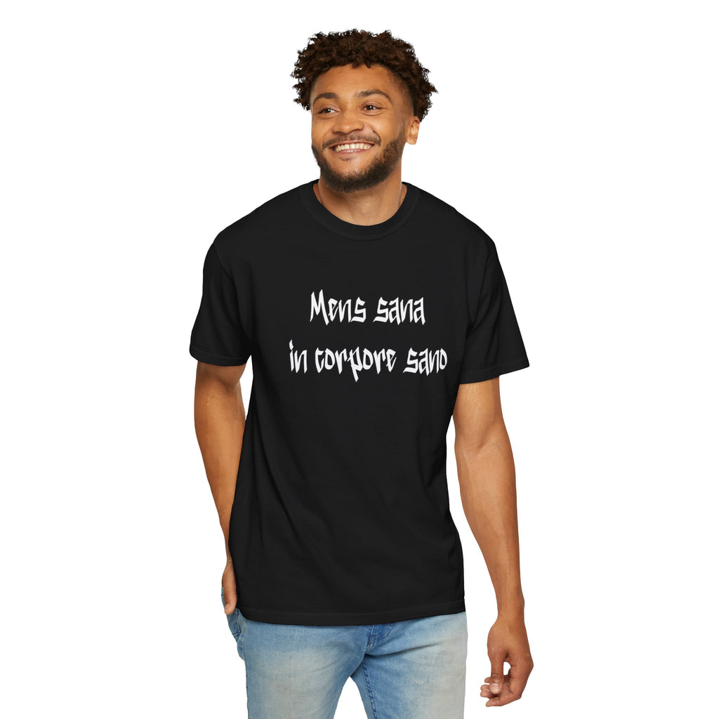 Men's "Mens sana in corpore sano" - "A healthy mind in a healthy body" T-shirt