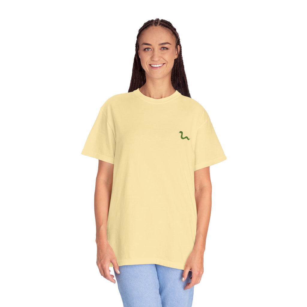 Women's "Anguis in herba" - "A snake in the grass"(hidden danger) T-shirt