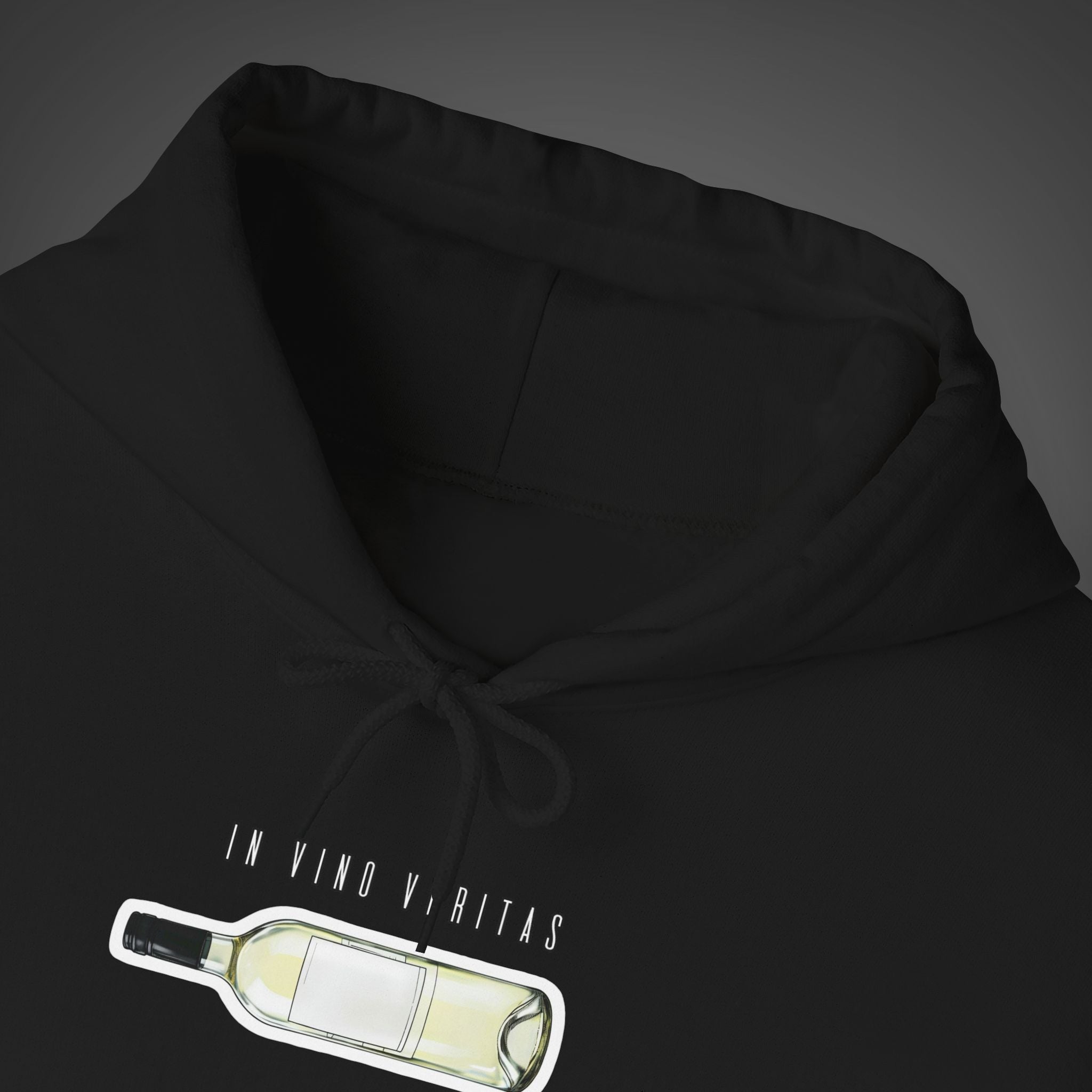 Women's "In vino veritas" - "In wine, truth" (Wine Bottle) Hoodie
