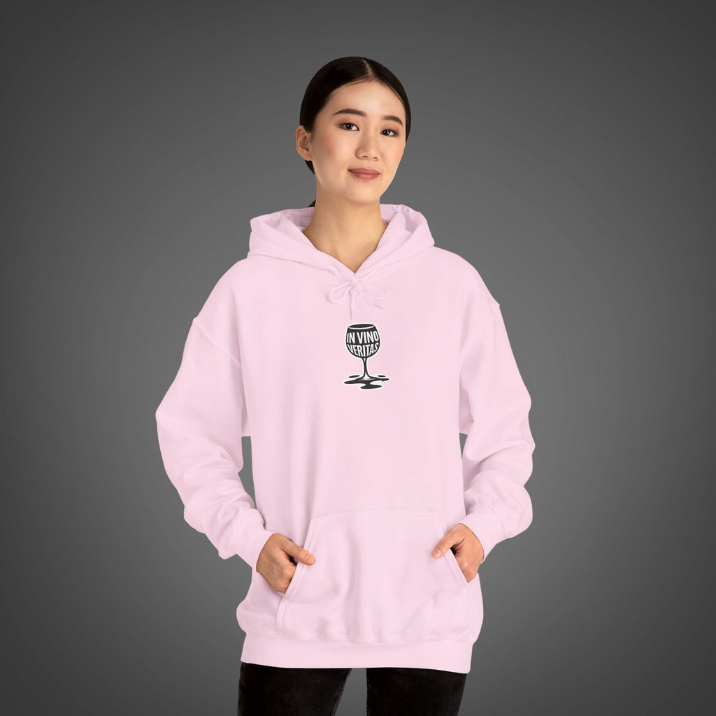 Women's "In vino veritas" - "In wine, truth" (Wine Glass) Hoodie