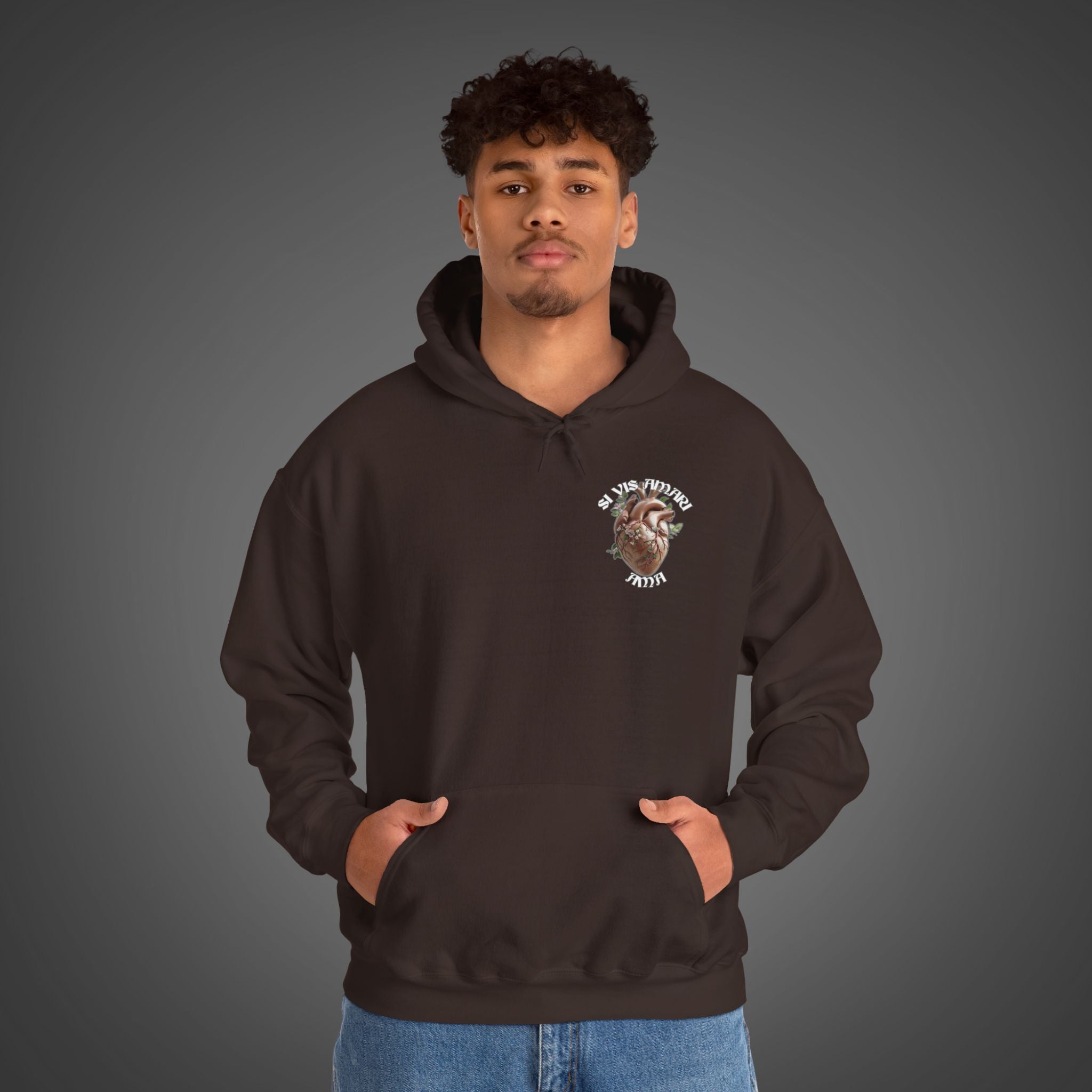 Men's "Si vis amari, ama" - "If you want to be loved, love" Hoodie