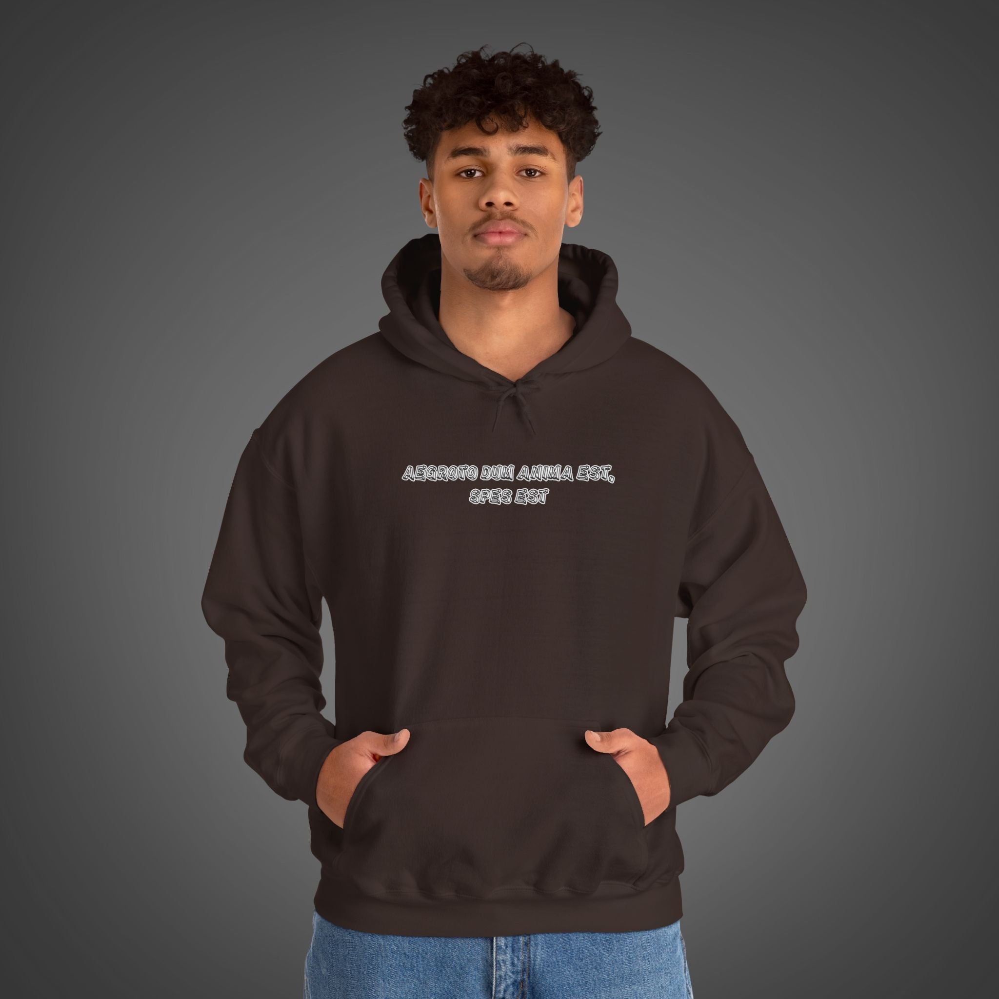 Men's "Aegroto dum anima est, spes est" - "While there’s life, there’s hope " Hoodie