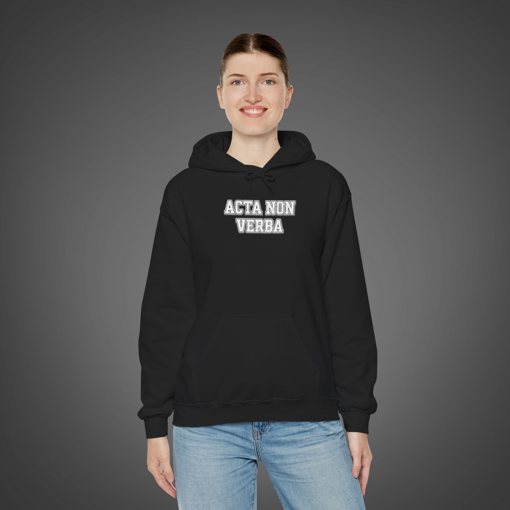 Women's "Acta non verba" - "Deeds, not words"  Hoodie