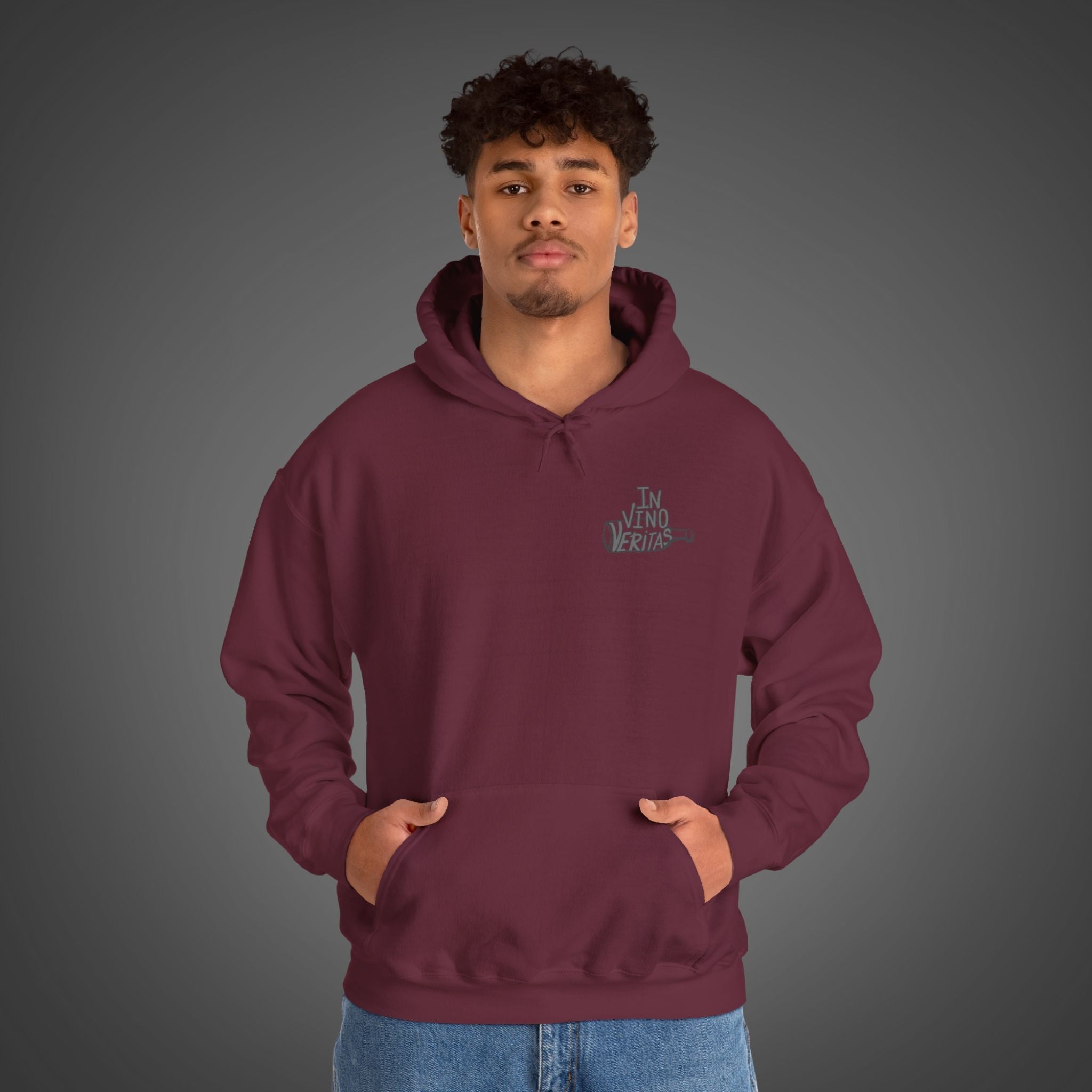 Men's "In vino veritas" - "In wine, truth" Hoodie