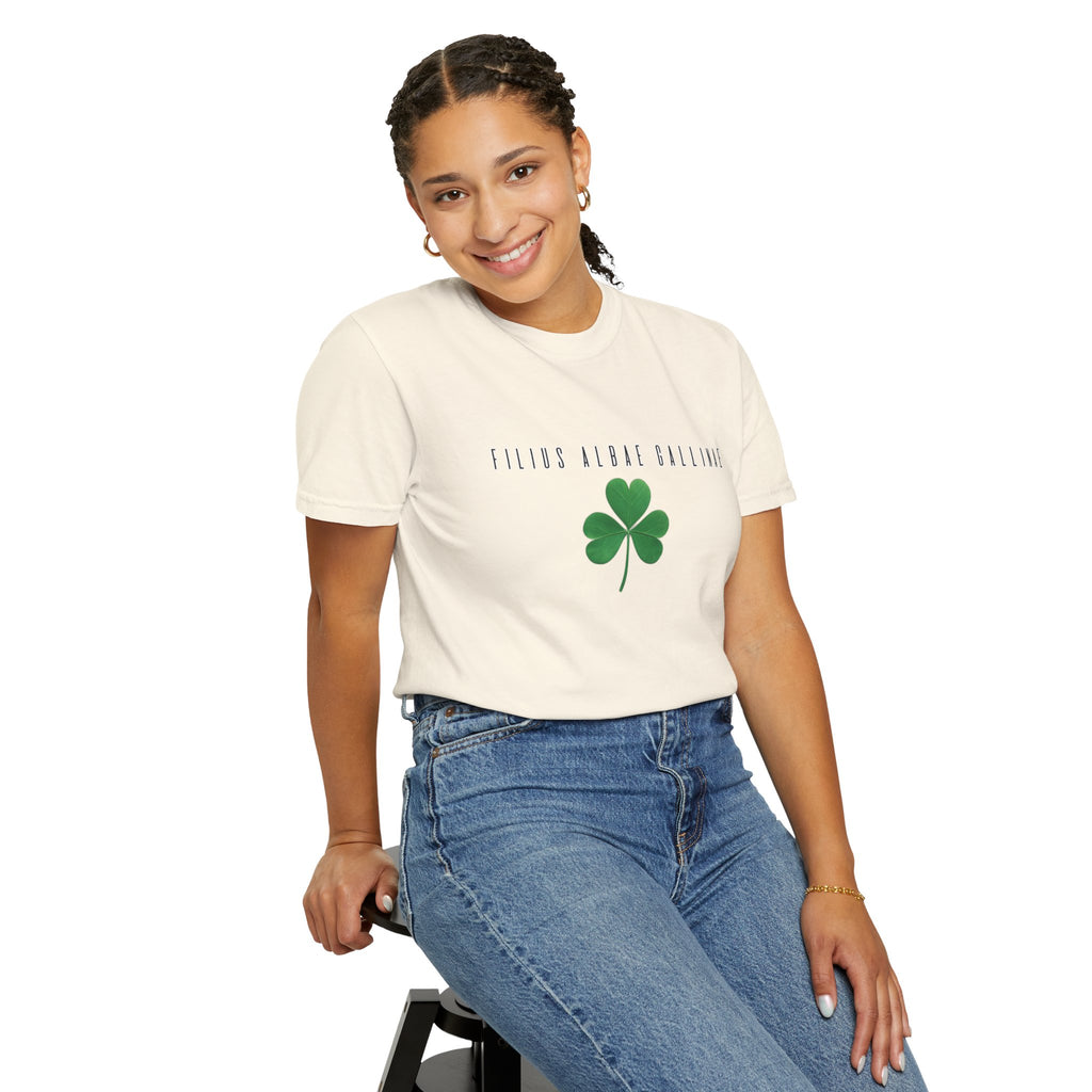 Women's "Filius albae gallinae" - "A child of the white hen" T-Shirt