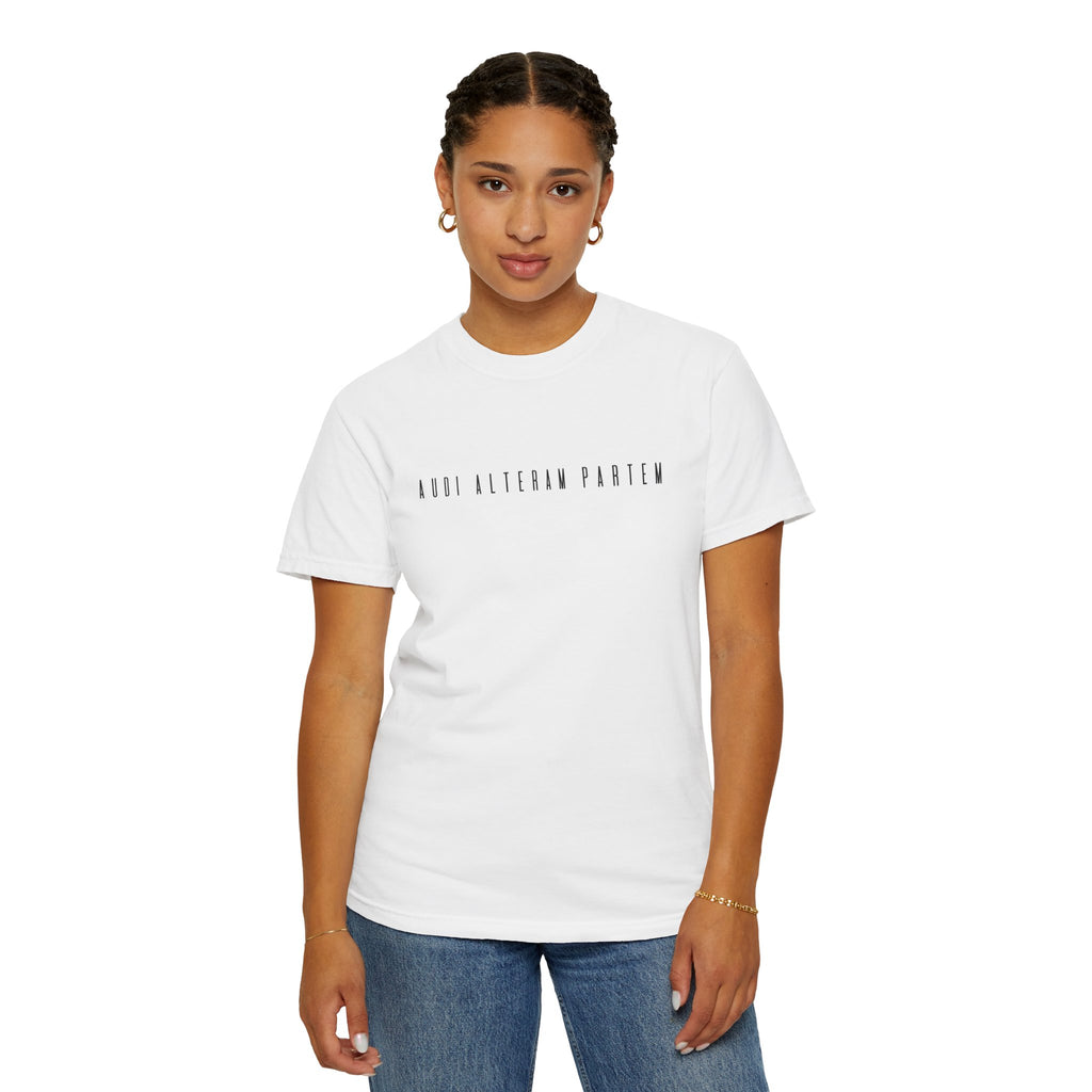 Women's "Audi alteram partem" - "Hear the other side" T-shirt