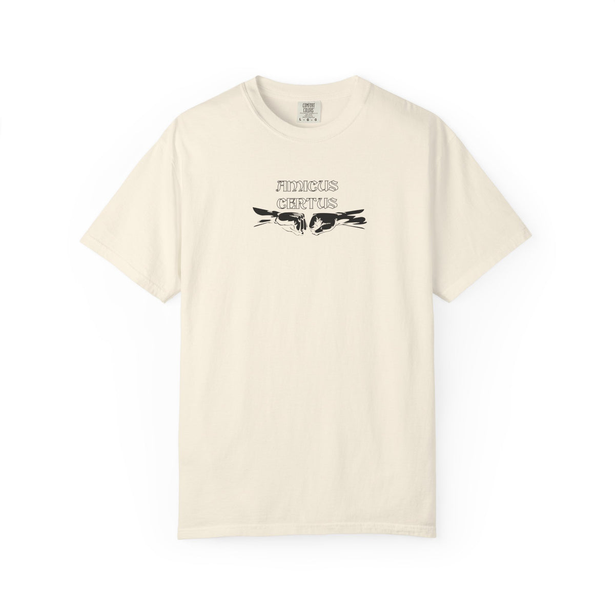 Men's "Amicus certus in re incerta cernitur - "A true friend is known in time of need"  T-Shirt