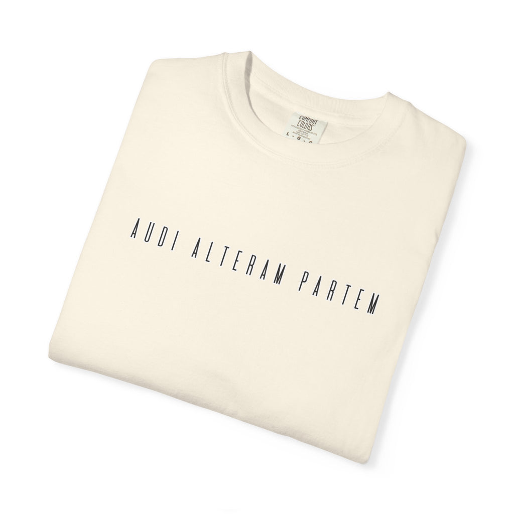 Women's "Audi alteram partem" - "Hear the other side" T-shirt