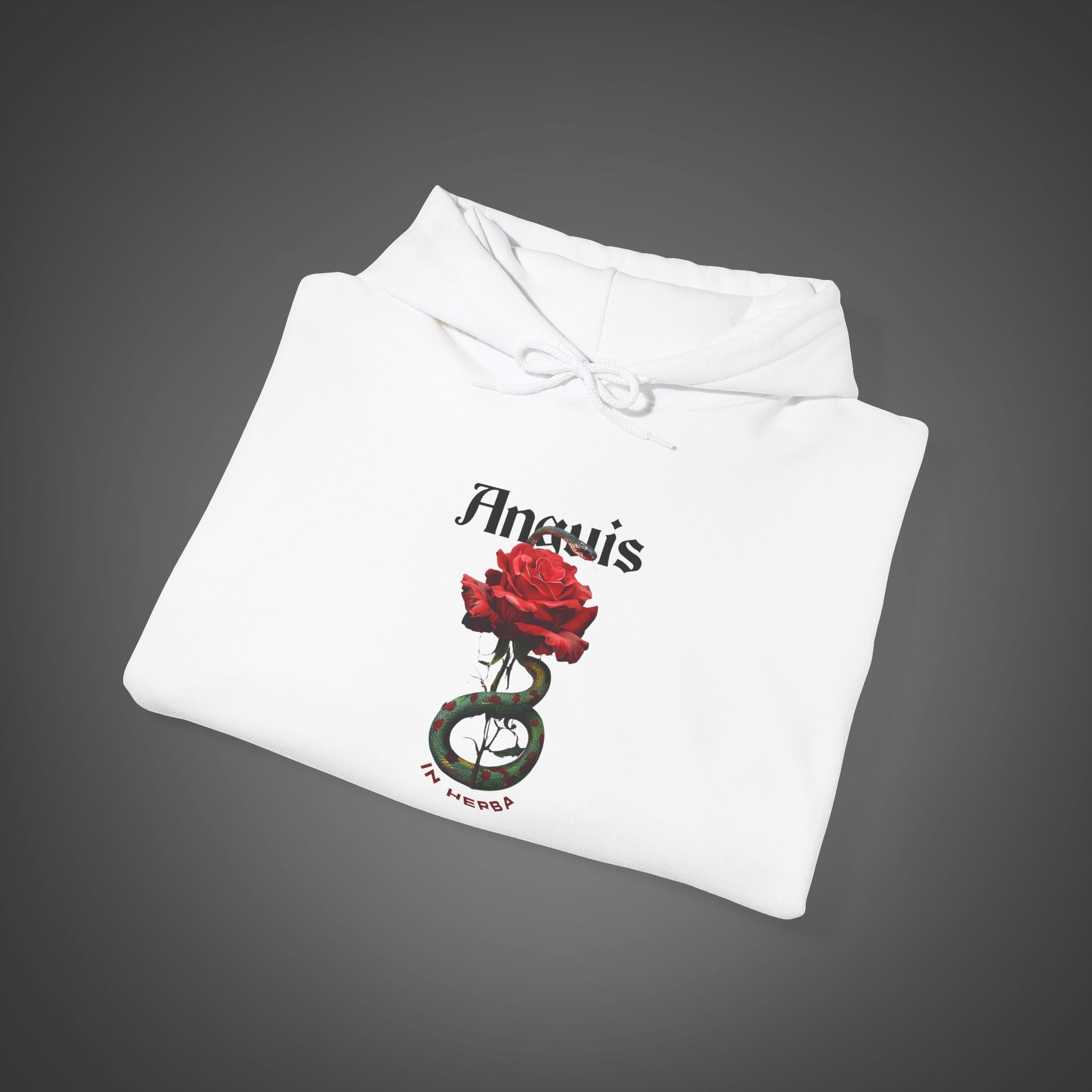 Men's "Anguis in herba" - "A snake in the grass"(hidden danger)  Hoodie