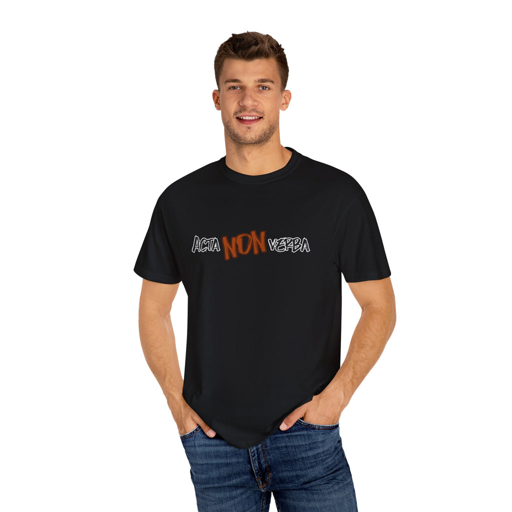 Men's"Acta non verba" - "Deeds, not words" T-shirt