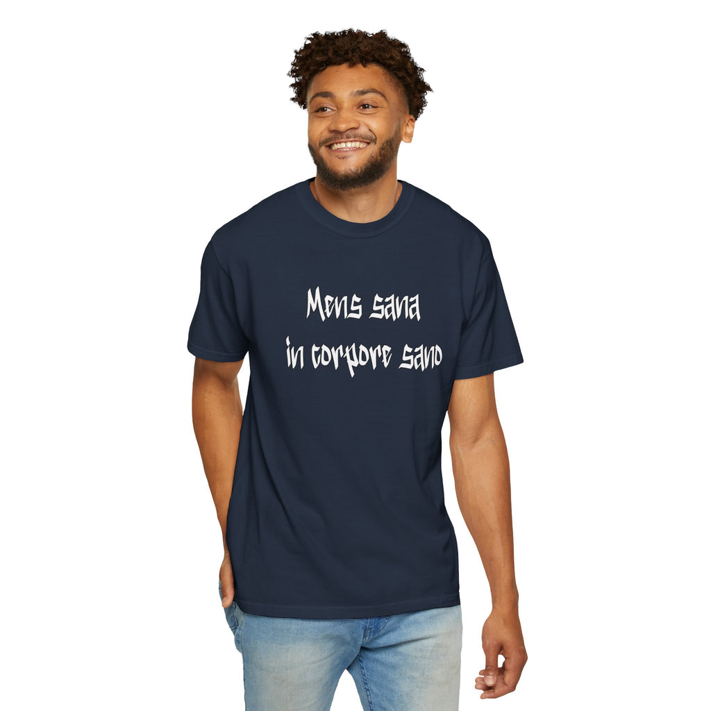 Men's "Mens sana in corpore sano" - "A healthy mind in a healthy body" T-shirt