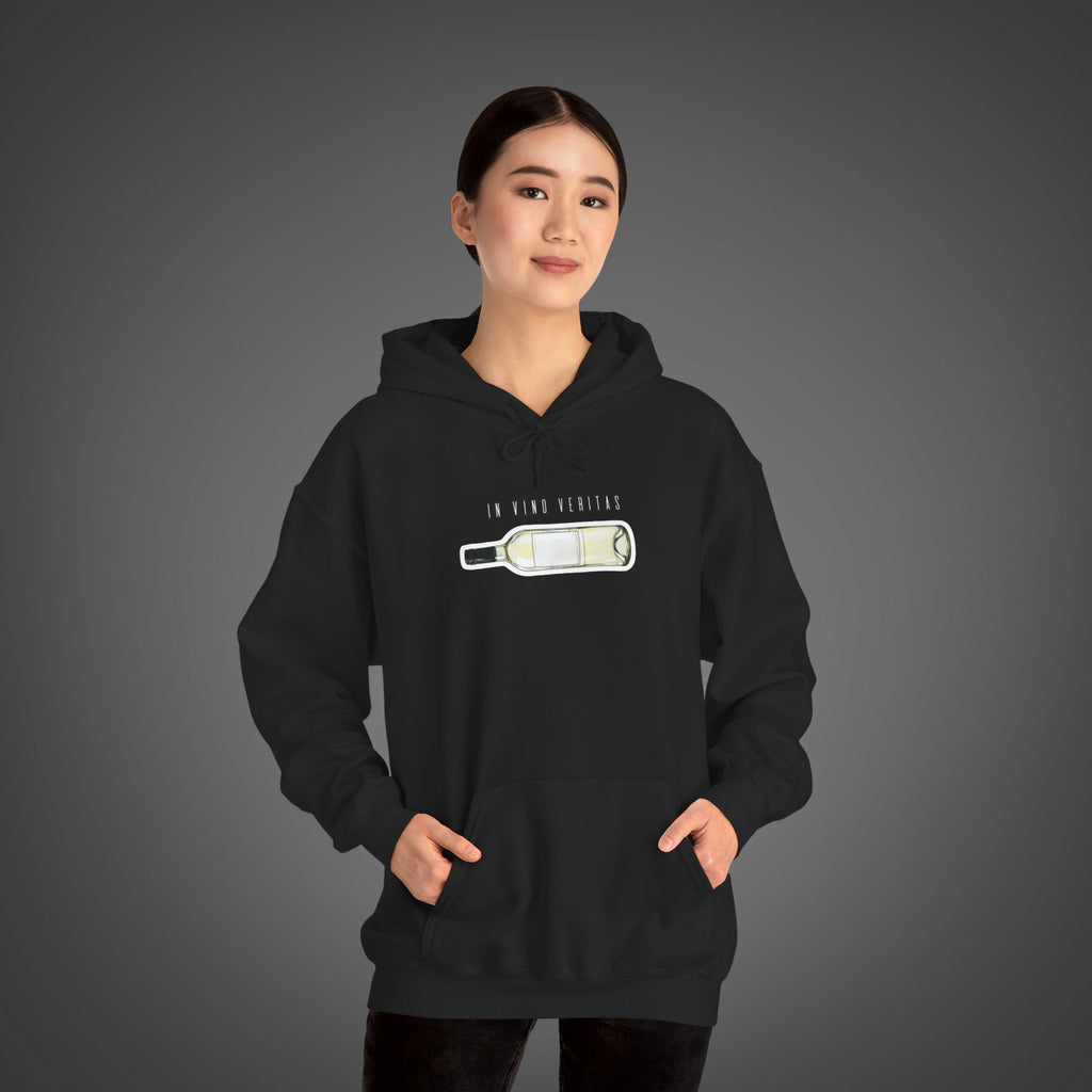 Women's "In vino veritas" - "In wine, truth" (Wine Bottle) Hoodie