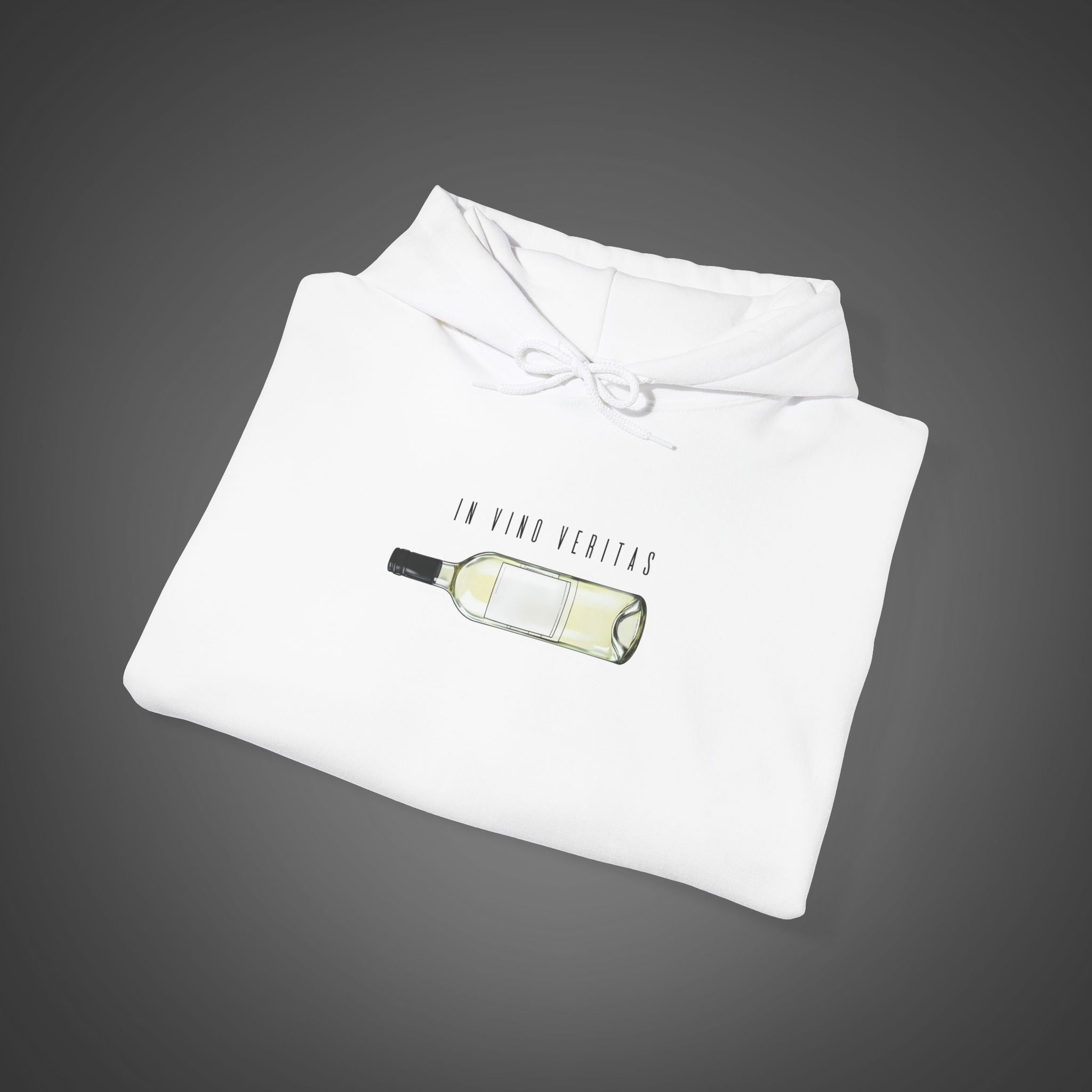 Women's "In vino veritas" - "In wine, truth" (Wine Bottle) Hoodie