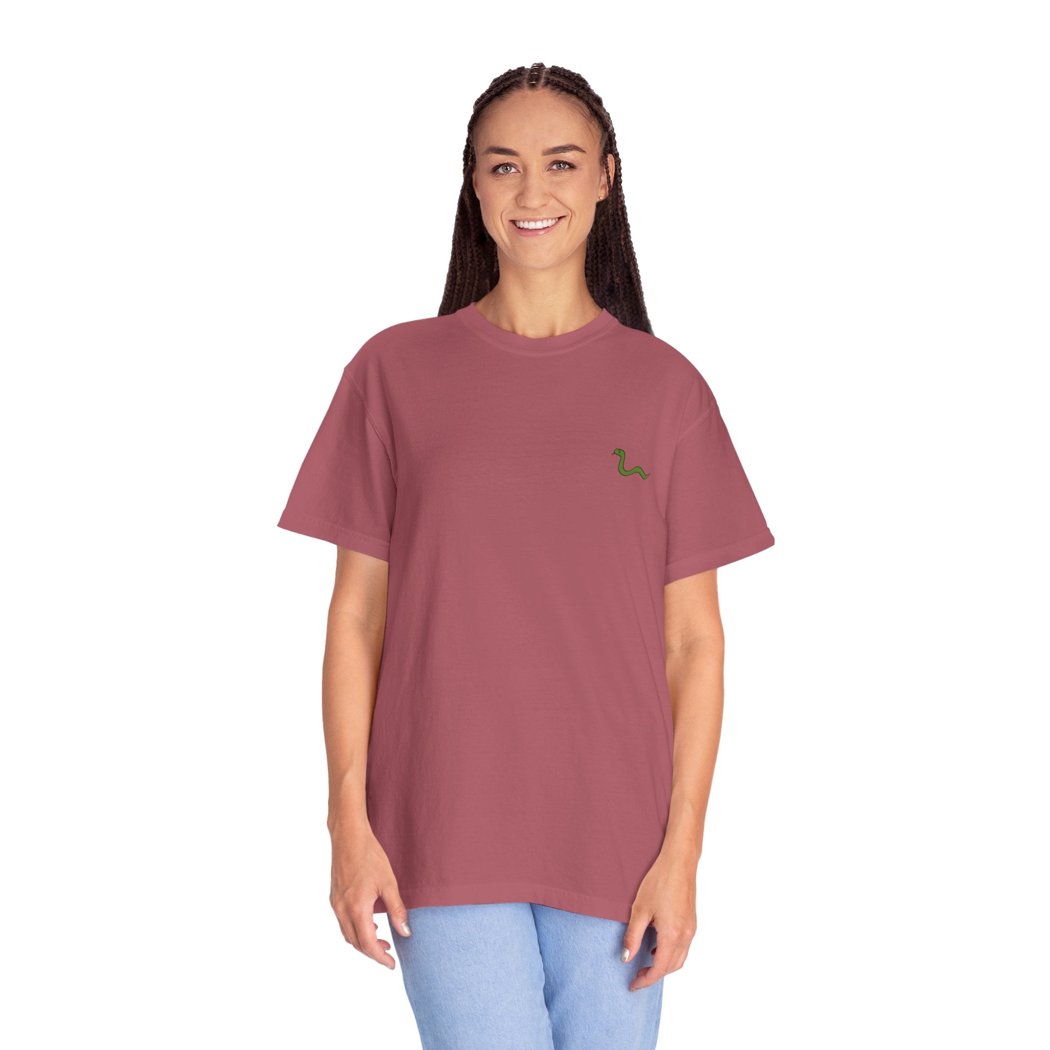 Women's "Anguis in herba" - "A snake in the grass"(hidden danger) T-shirt