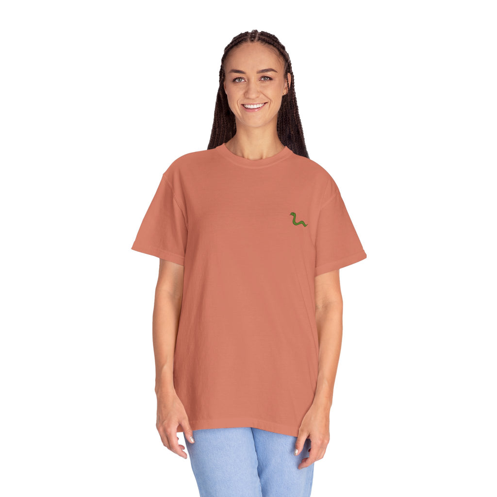 Women's "Anguis in herba" - "A snake in the grass"(hidden danger) T-shirt