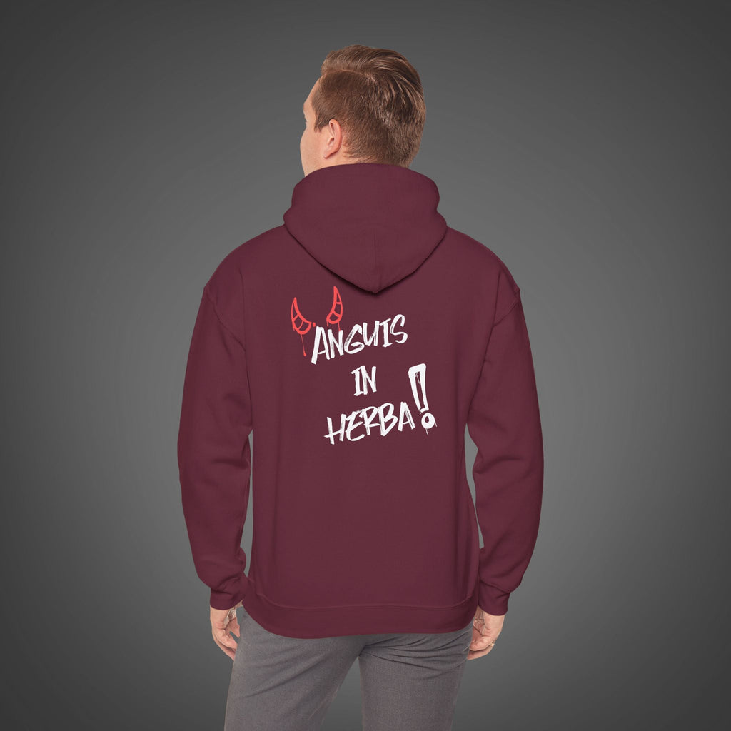 Men's "Anguis in herba" - "A snake in the grass"(hidden danger)  Hoodie