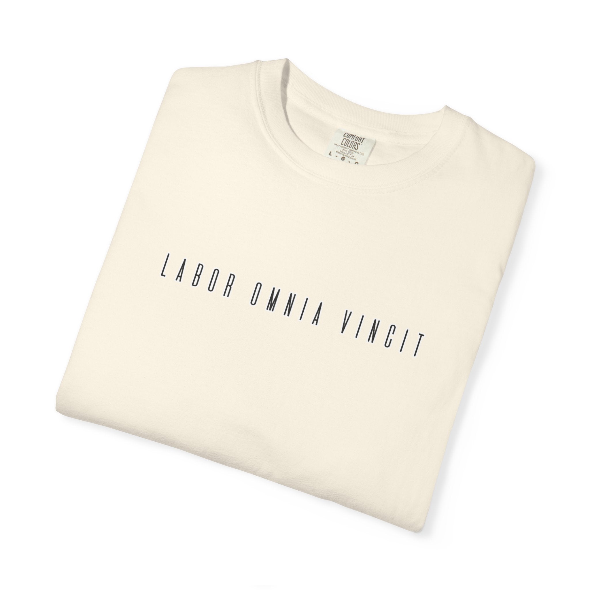 Women's T-Shirt "Labor omnia vincit" - "Work conquers all"