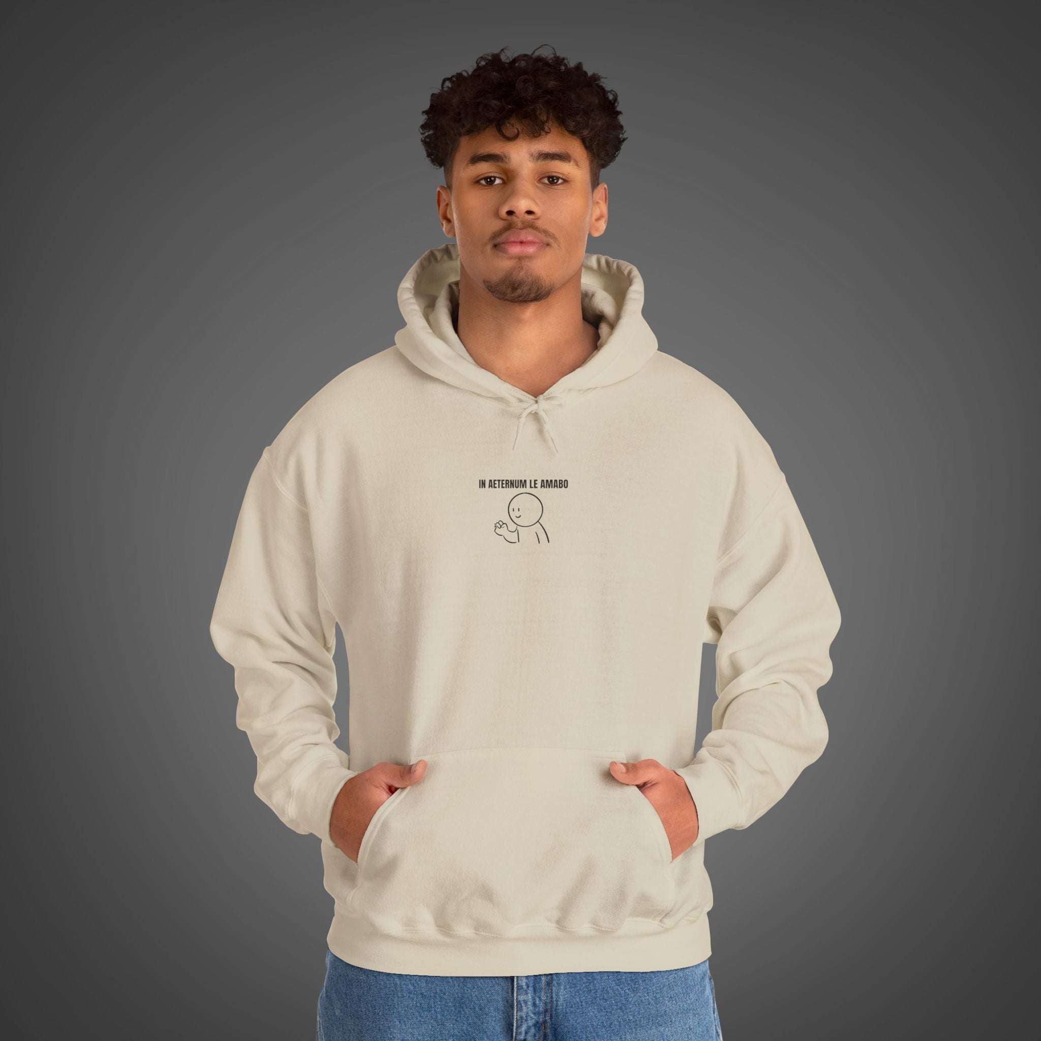 Men' s "In aeternum le amabo" - "I will love you forever" Hoodie